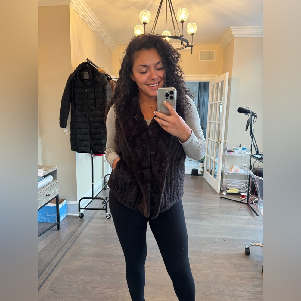 Belle Fare real fur brown vest